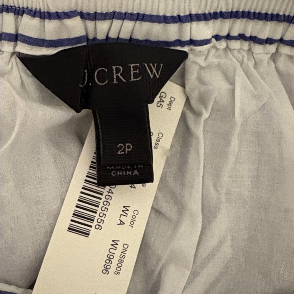 NWT J. Crew Blue and White Ruffle Skirt - Picture 2 of 9
